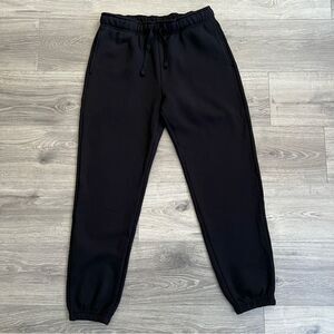 AMERICAN GIANT Womens Classic Sweatpants Medium Black Joggers Fleece Midweight